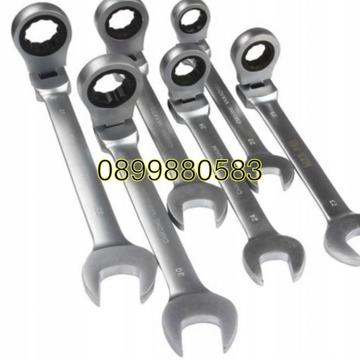 Звездогаечни тресчотни чупещи ключове от 6мм до 32мм Kraft