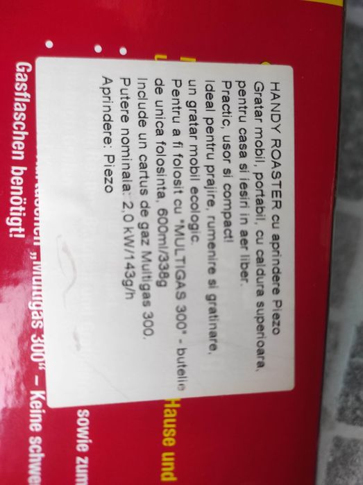 Aragaz camping și Roaster Rotenberger