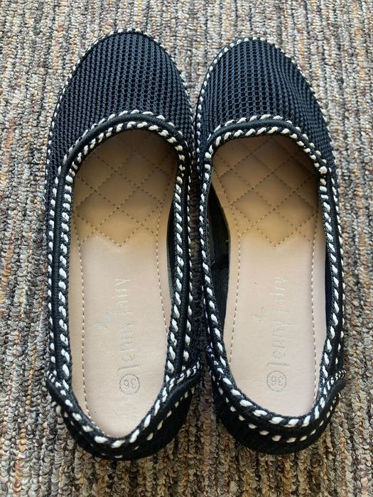 Espadrile de vara din material textil cu gauri Jenny Fairy, marimea 36