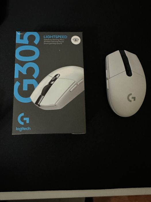 Logitech G305 mouse/бяла