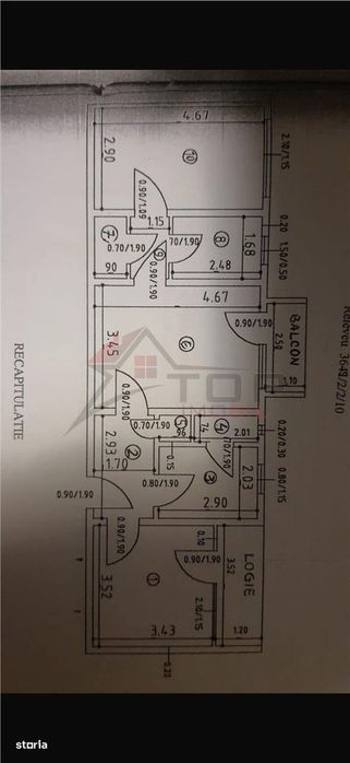 Apartament 3 camere semidecomandat, Podu Ros