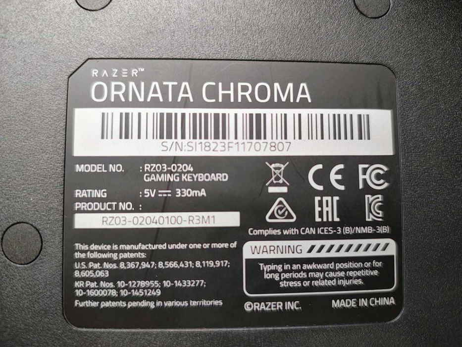 Tastatura Gaming Razer Ornata Chroma RGB.