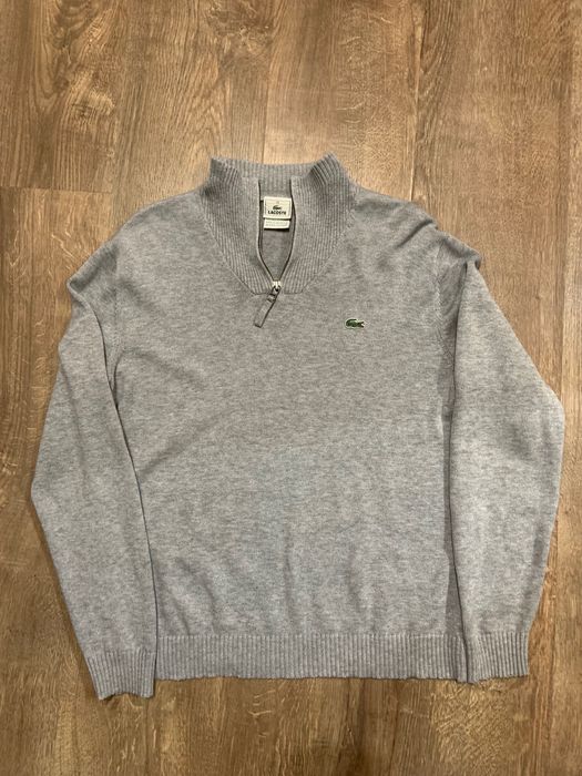 Lacoste Суитшърт с яка – Сив, с малки дефекти