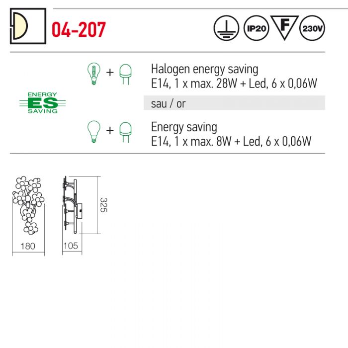 Aplica Flowers, cu bec si leduri pentru camera copilului