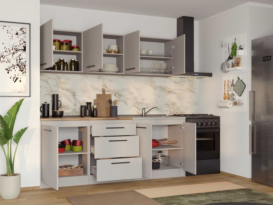 Set Mobila Bucatarie Linea 200 Casmir C02 - Transport Gratuit