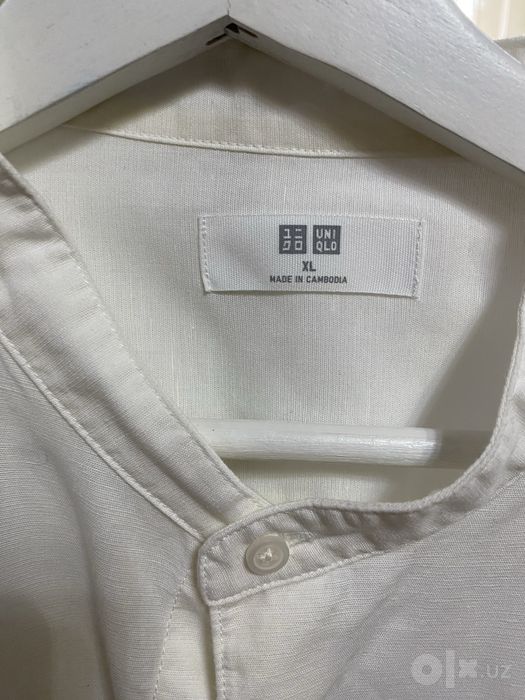 Премиальная рубашка из льна и хлопка UNIQLO