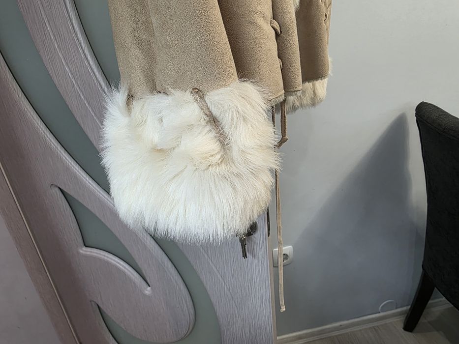 Дамско палто кожа