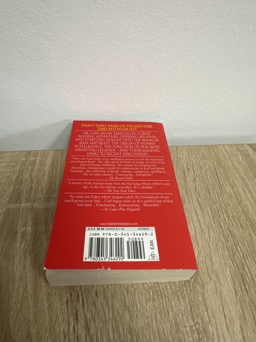 Carl Sagan The Dragons of Eden in limba engleza paperback