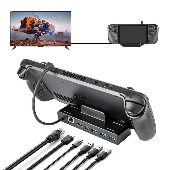 Steam Deck, ROG Ally, Switch док станция с лан портом. Разные,металл