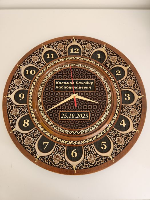 Подарки: rasm tushirilgan yog'och lagan 40 sm