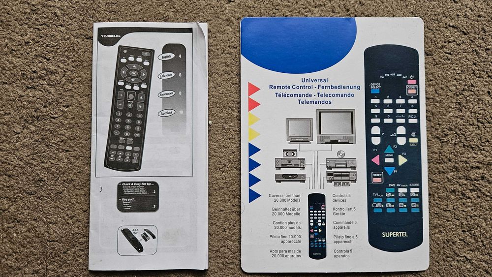 telecomanda universala tv dvd video supertel si jmb