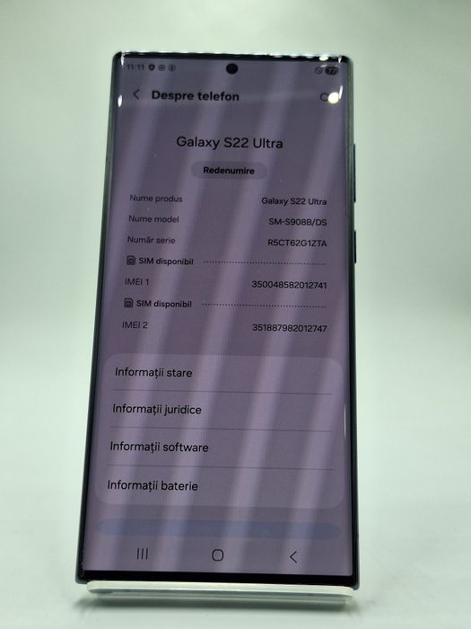Samsung S22 Ultra 128Gb 12Gb ram Factura/Garantie #52193