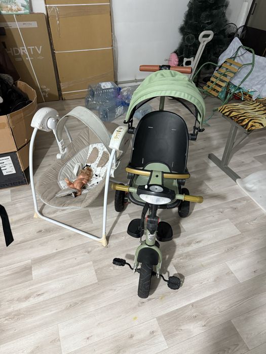 Велосипед и качалка за 10000