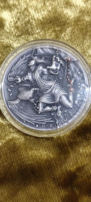 2019 г сребърна монета "PROMETHEUS" от серията АНТИЧНИ МИТОВЕ