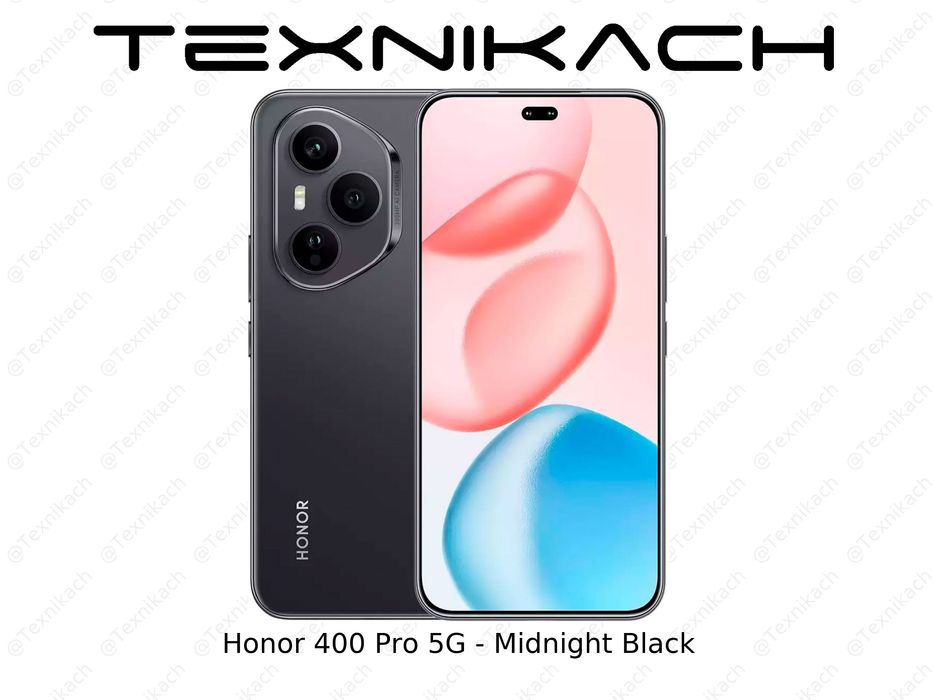 Новый • Honor 400 Pro 5G • 12/512Gb • Midnight Black • Gray • Доставка