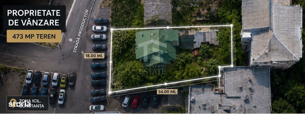Teren 473 mp | Dezvoltare P+2 | Zona ICIL | Comision 0%
