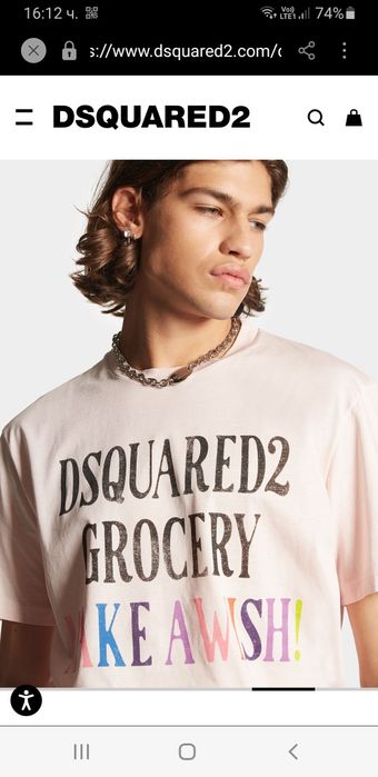 DSQUARED2 Made In Italy Mens Size M НОВО! ОРИГИНАЛ! Мъжка Тениска!