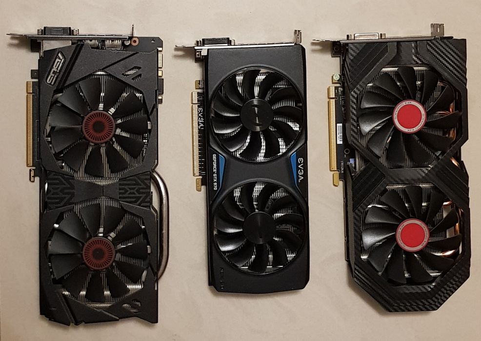 Placi video PCIex GTX970, GTX980, RX580, GTX550Ti, 9800GT, Radeon R7 250, GT 710