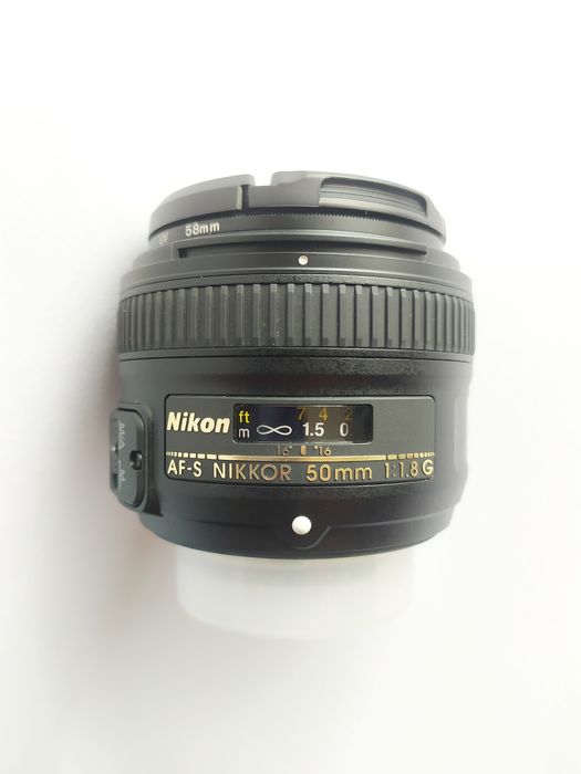 Nikon обектив 50мм AF-S Nikkor 50mm 1:1.8G dslr
