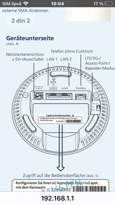 Router sim lte dual band O2