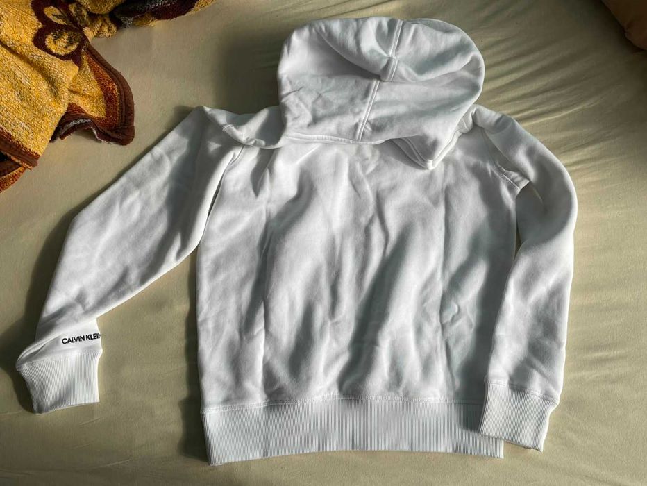 Hanorac alb Calvin Klein Jeans , marimea XS