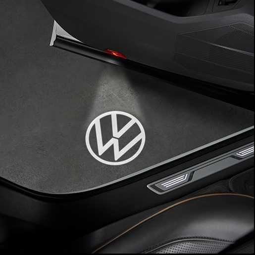 Set lampi led portiera cu logo VW Passat Jetta Golf CC Tiguan
