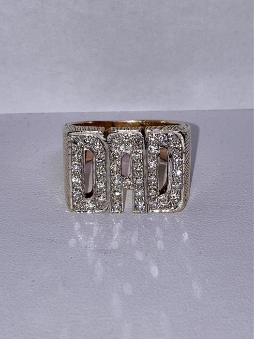 Inel ghiul DAD aur cu diamante 1.20ct