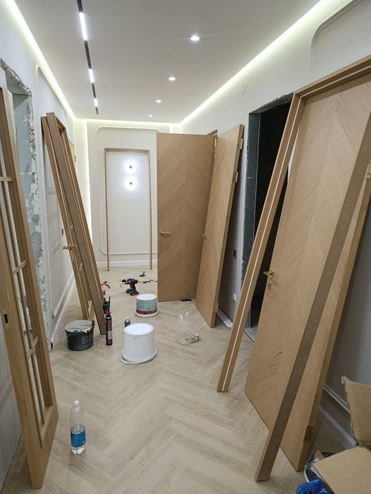 Есик орнатамыз, установка двери