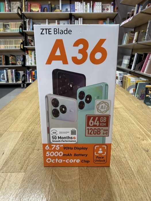 Смартфон ZTE Blade A36 4/64 black
