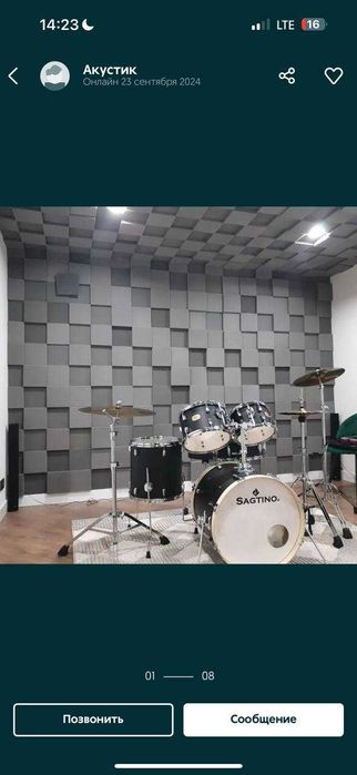 Акустик поролонлар , овоз кайтариш поролонлари шовкин учун панеллар