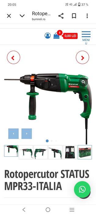 Ciocan rotopercutor și mașină de găurit