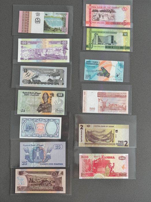 Lot Bancnote UNC Europa/Africa/Asia/America/Oceania