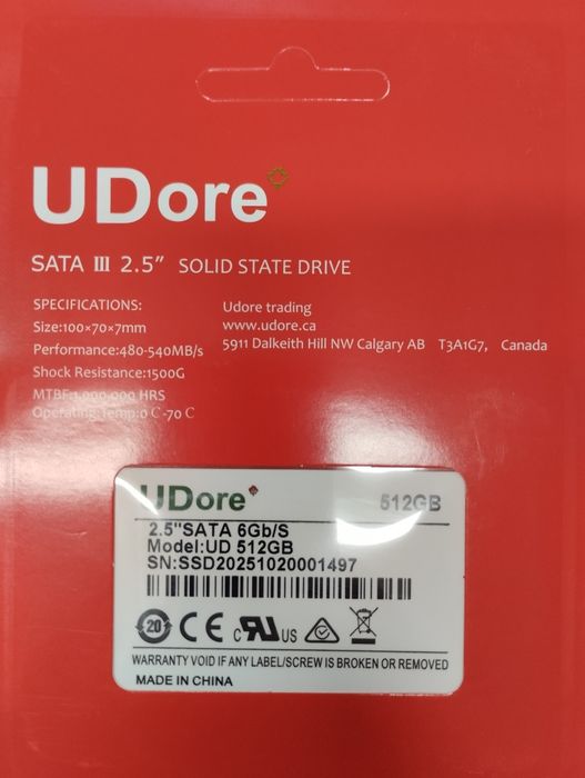 SSD диск 512 Gb SATA