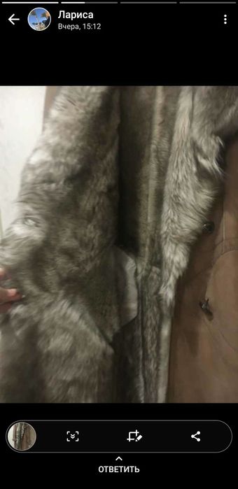 Продам натуральную  песцовую дубленку