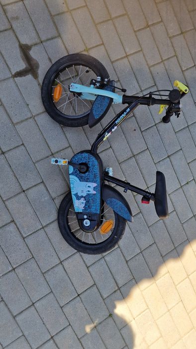 Bicicletă copii B'TWIN 14" + roți ajutătoare, stare bună, 350 lei
