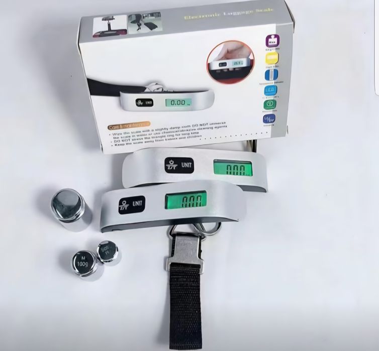 Raqamli elektron qo‘l tarozi — 50 kg gacha yuk uchun aniq o‘lchov