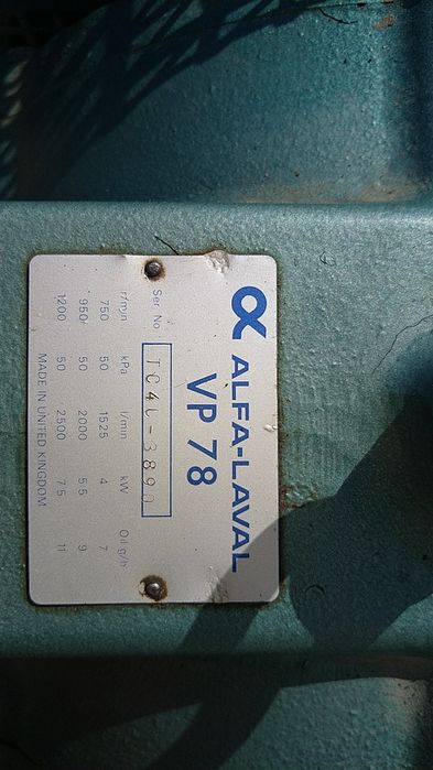 Pompa vid (vacuum)Alfa Laval VP78 pentru sala de muls