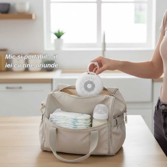 Dispozitiv sunete albe | lampă veghe copii | Reîncărcabil | Garanție