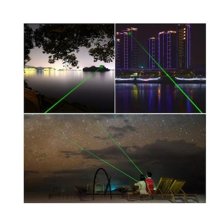 Kit Laser Pointer Verde Cu Rază Maximă De 10 km