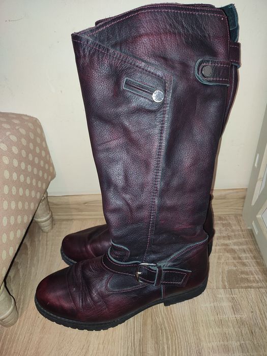 Дамски ботуши от естествена кожа