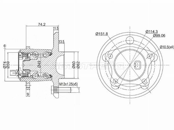 Ступичный узел Toyota Camry