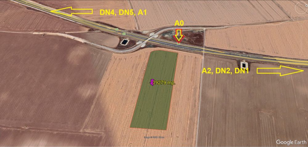 Teren intravilan agricol de vanzare Glina, Ilfov 22 € mp