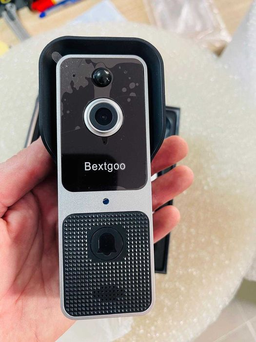 Interfon wireless pentru exterior Bextgoo 2K 4MP cu suport multi-unghi