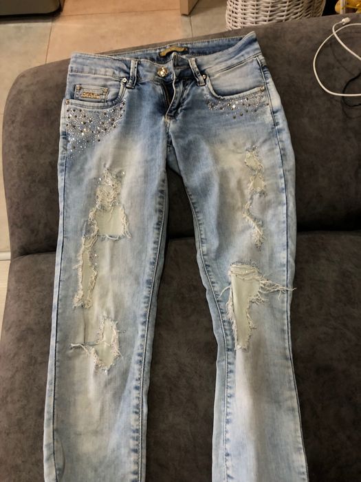 Дънки ниска талия 36/38