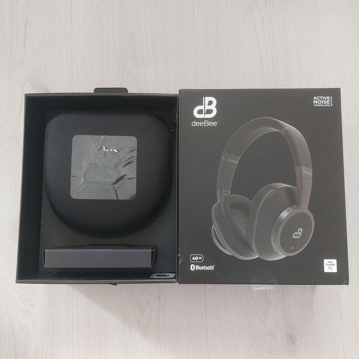 Премиум безжични слушалки deeBee dB-Pulse Black – Bluetooth 5.2 | Hybrid ANC | 40ч. Батерия