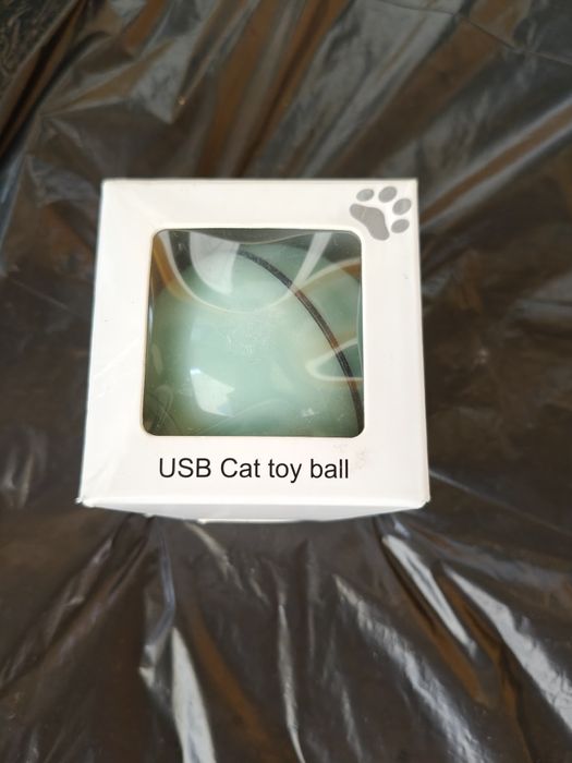 Minge interactivă pentru pisici, USB, LED