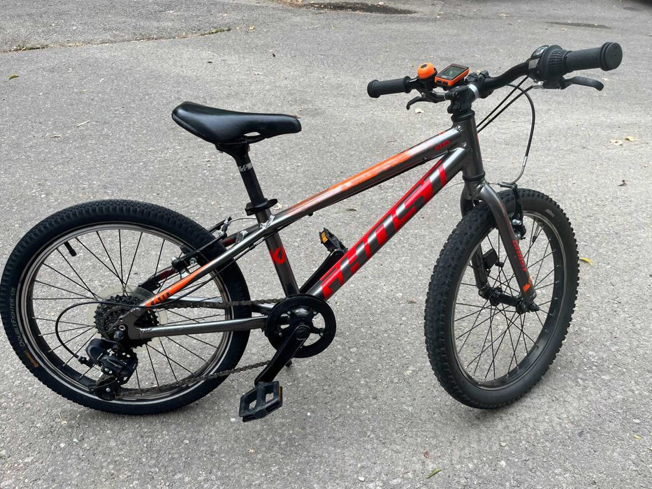 Bicicleta copii Ghost Kato 20" Essential silver/orange