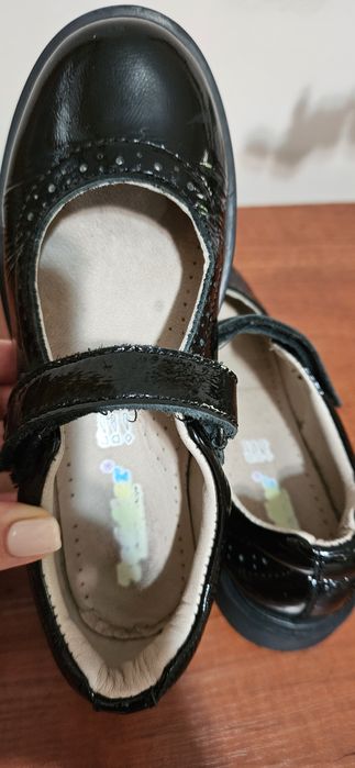 Туфли школьные кожаные