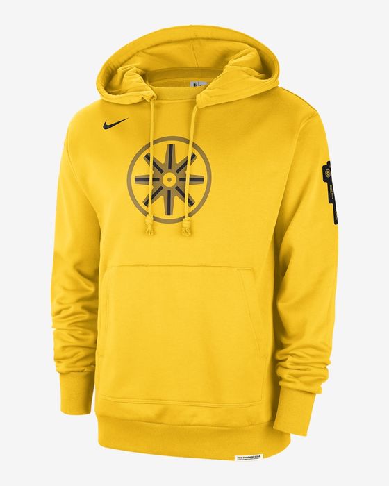 Bluza Nike Golden State Warriors Standard Issue Hoodie Hanorac (S; M)