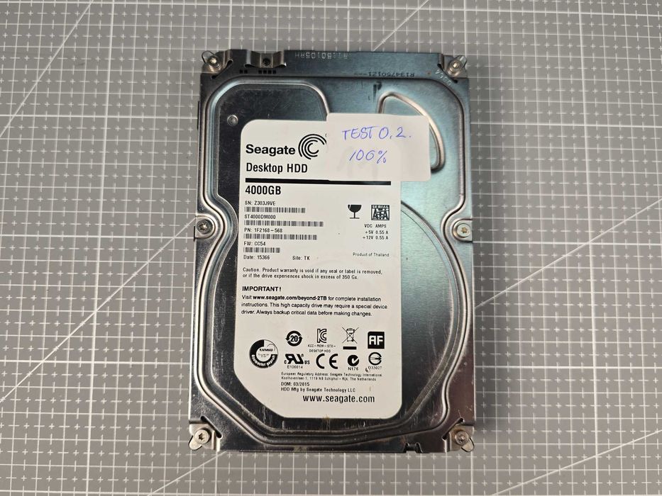 HDD Seagate Desktop 4TB SATA III 100%